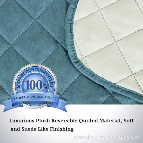 Reversible Recliner Quilted Chair Cover Seat Width 22"